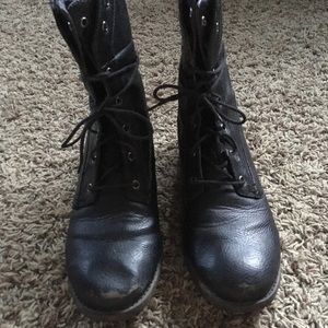 Ruff Hewn Black Combat Boots